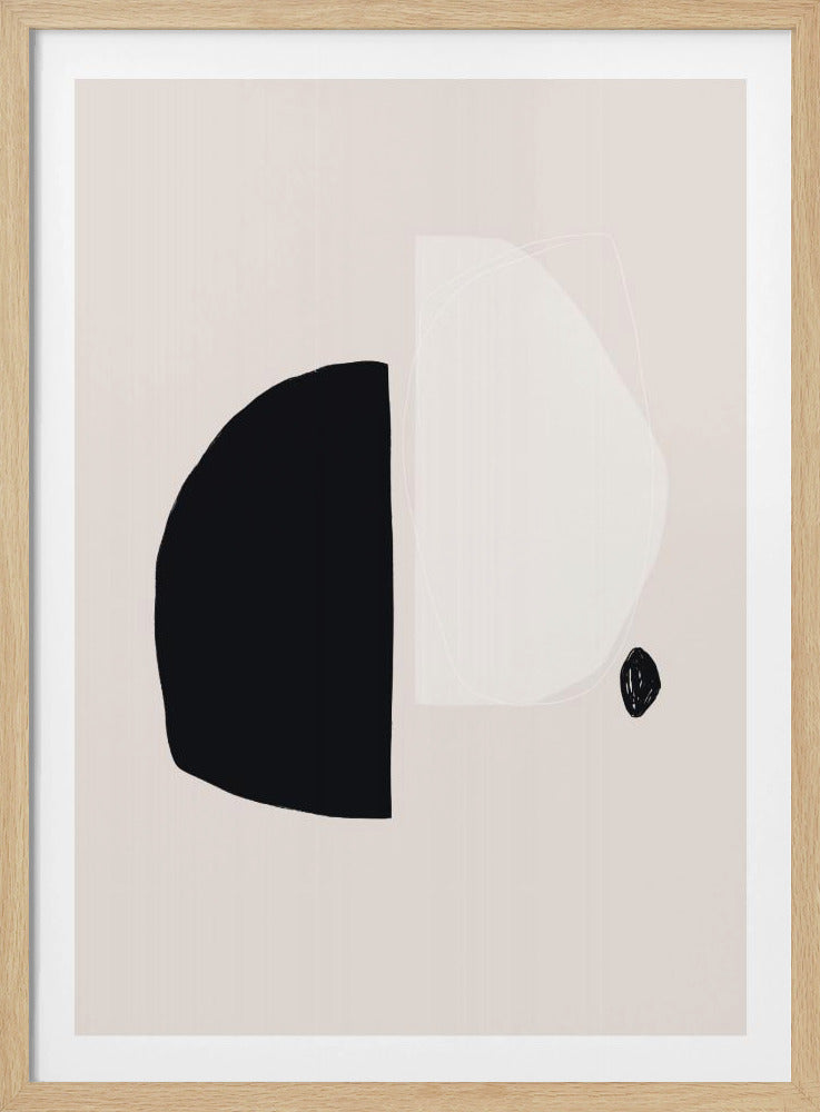 Black And White Geometric Shapes | Poster
