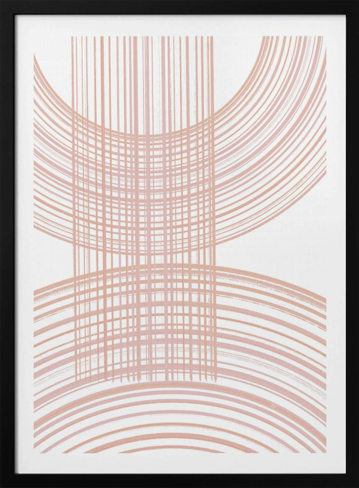 Geometrische patronen met kruisende lijnen | Poster