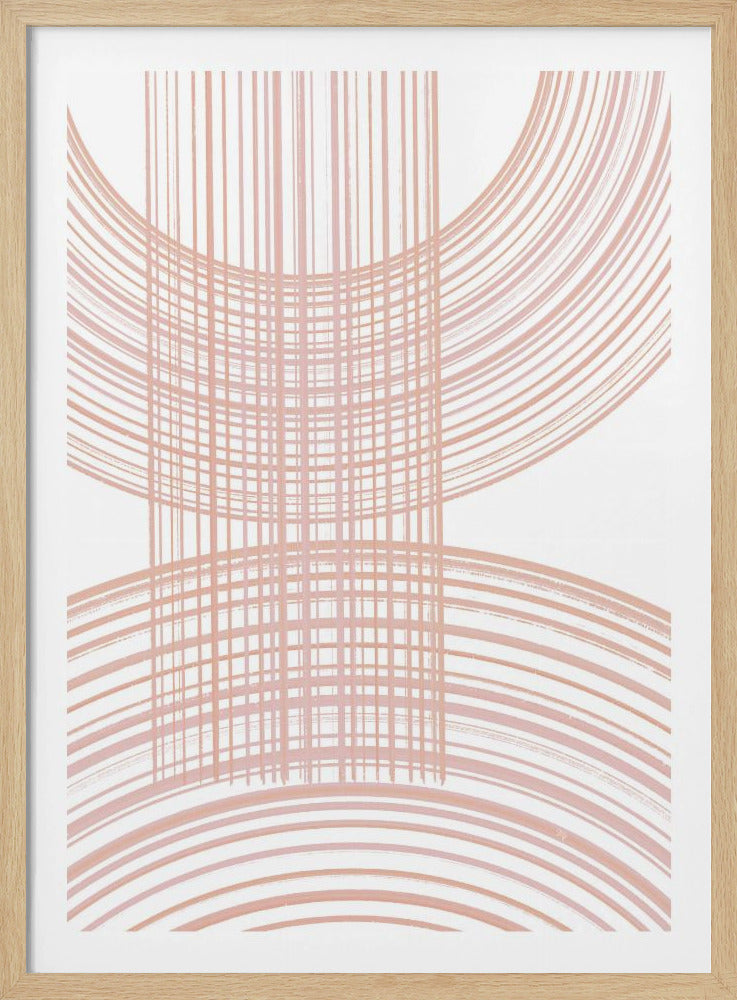 Geometrische patronen met kruisende lijnen | Poster