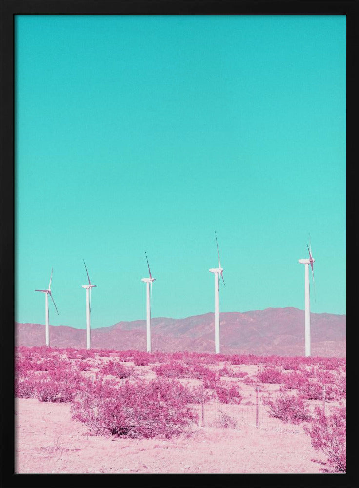 Palm Springs Windmolens in de woestijn | Poster