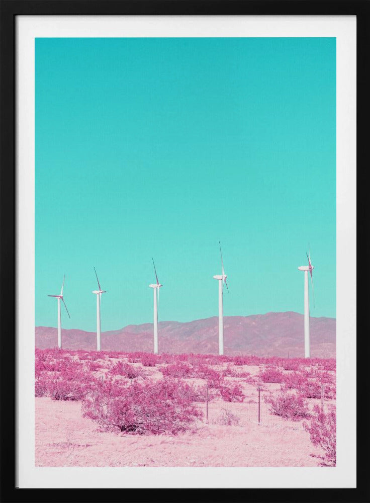 Palm Springs Windmolens in de woestijn | Poster