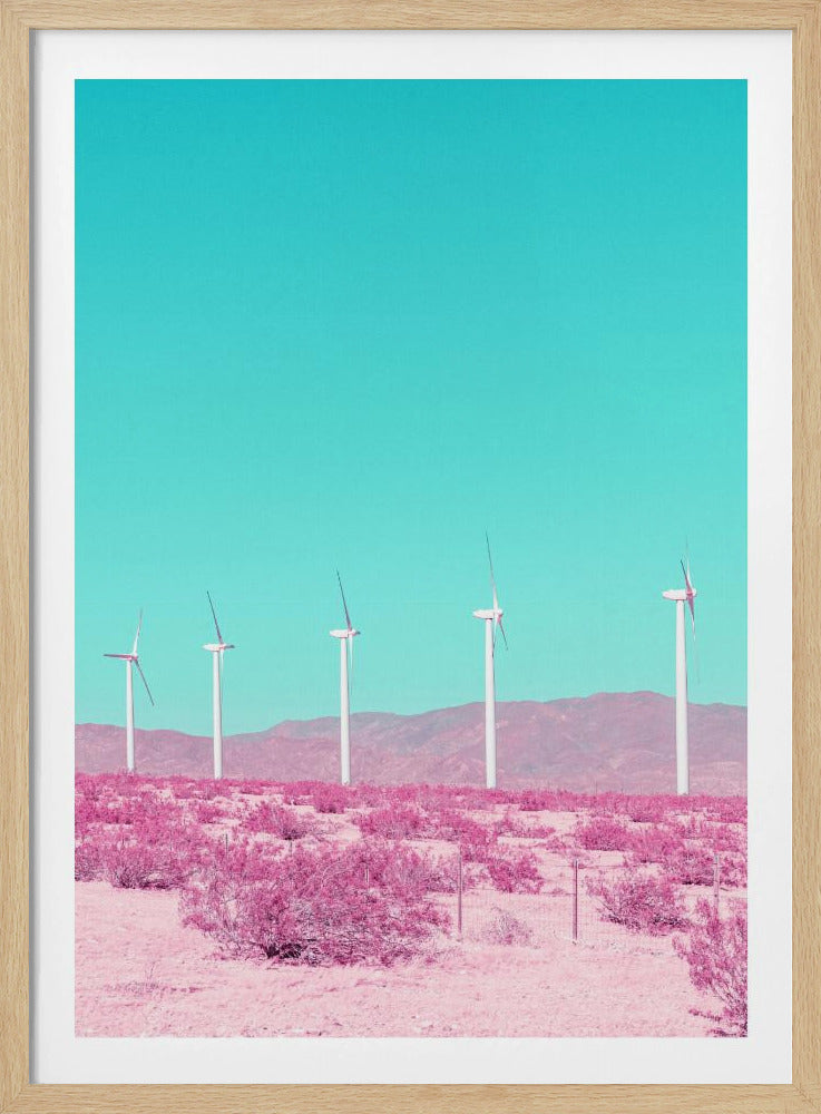 Palm Springs Windmolens in de woestijn | Poster
