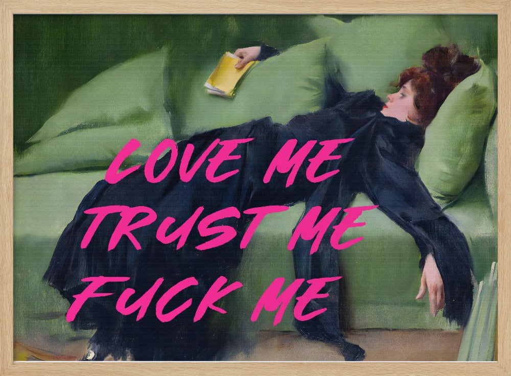 Hou van me, vertrouw me, neuk me / Roze versie | Poster