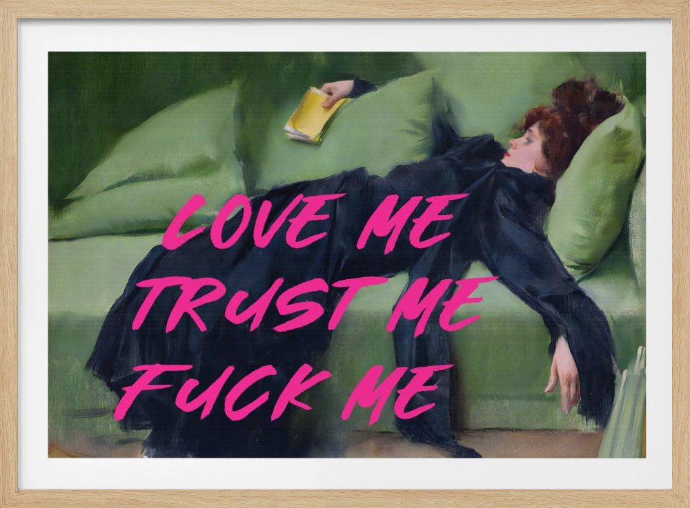 Hou van me, vertrouw me, neuk me / Roze versie | Poster