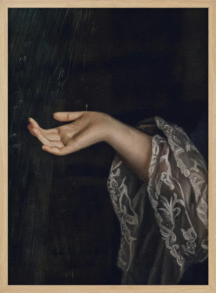 Detail van een vrouw / Olieverfschilderij | Poster