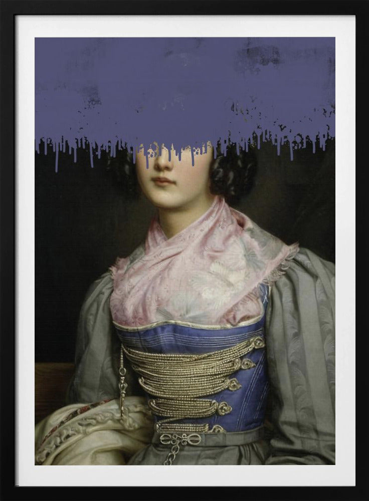 Portret van vintage vrouw collage | Poster