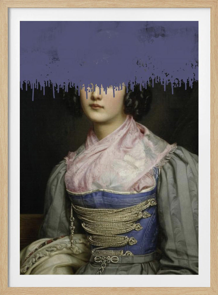 Portret van vintage vrouw collage | Poster