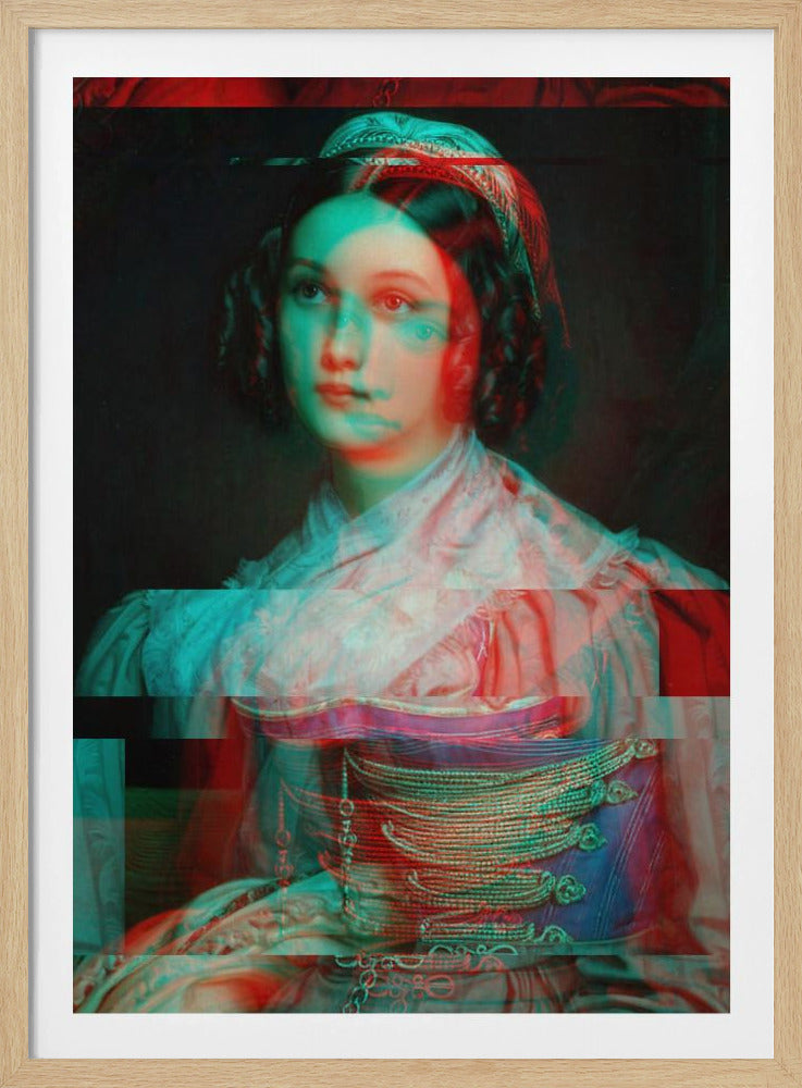 Vervormd portret van vrouw | Poster