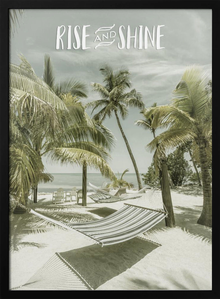 Opstaan en schijnen | Strandgezicht | Poster
