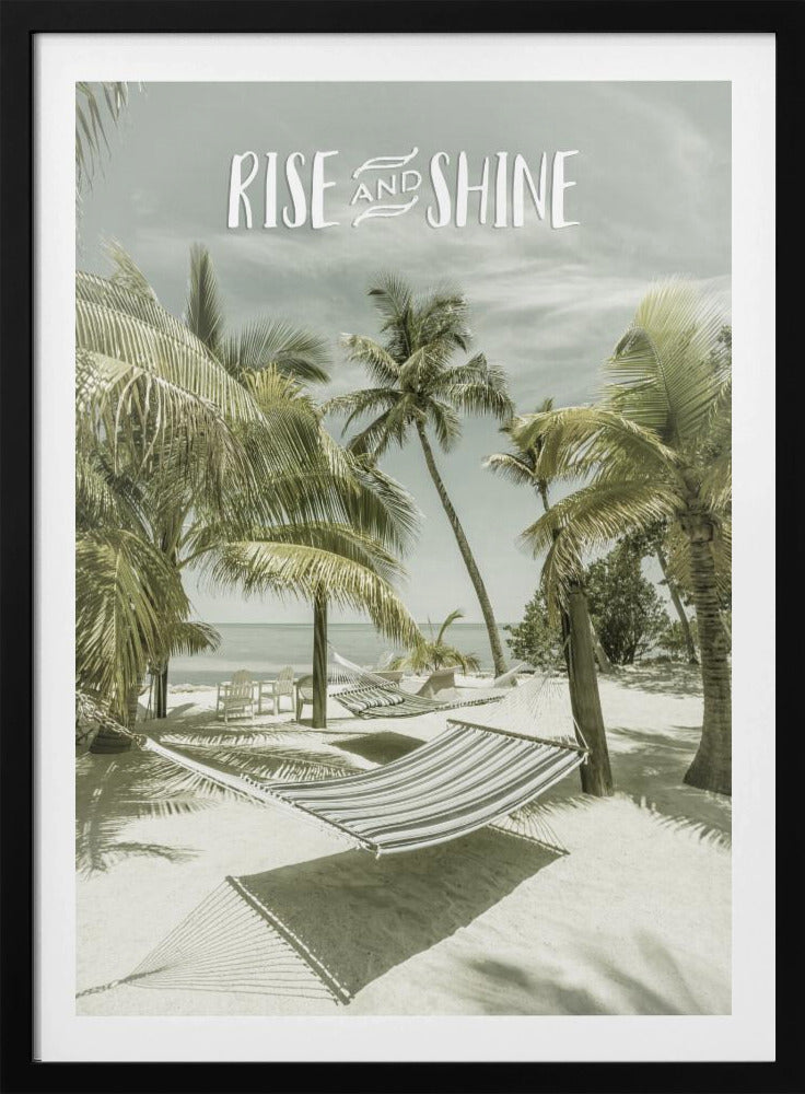 Opstaan en schijnen | Strandgezicht | Poster