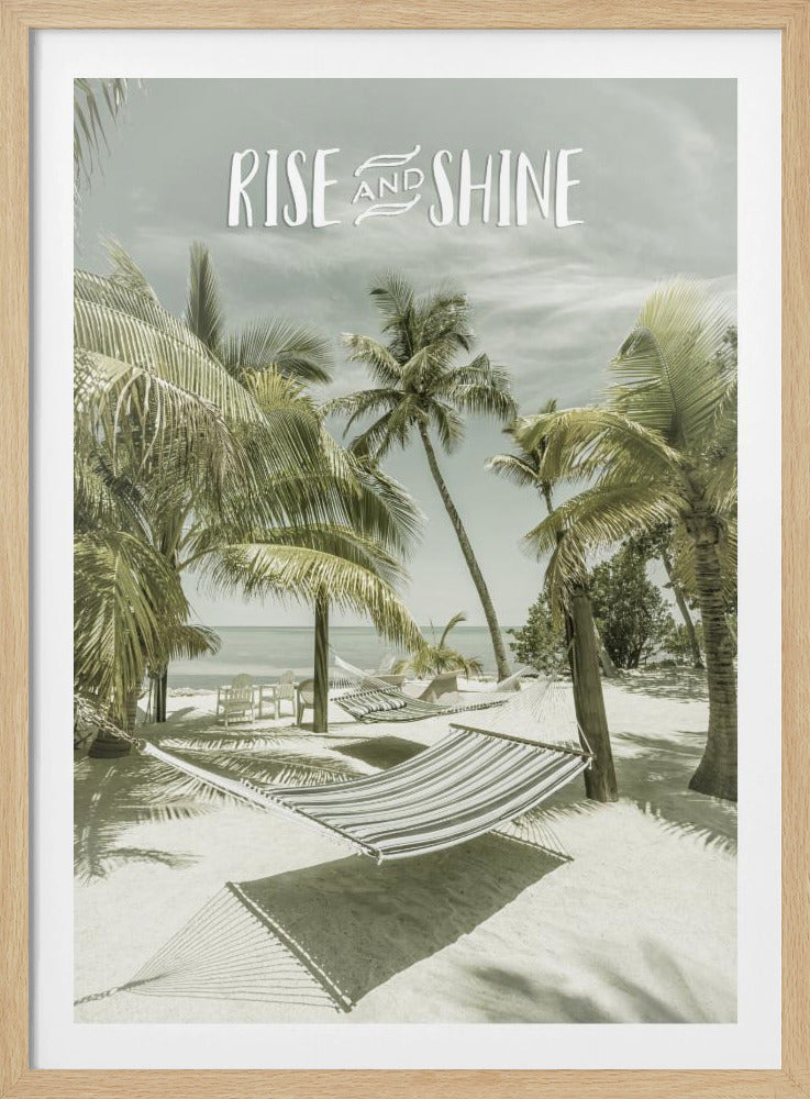 Opstaan en schijnen | Strandgezicht | Poster