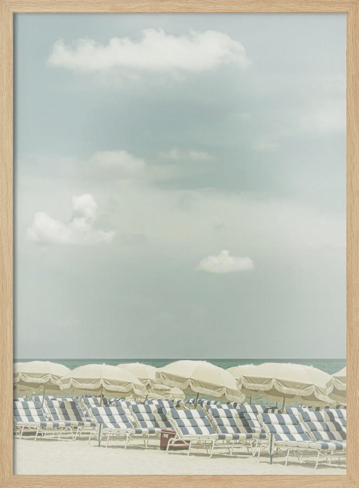 Vintage strandtafereel | Poster