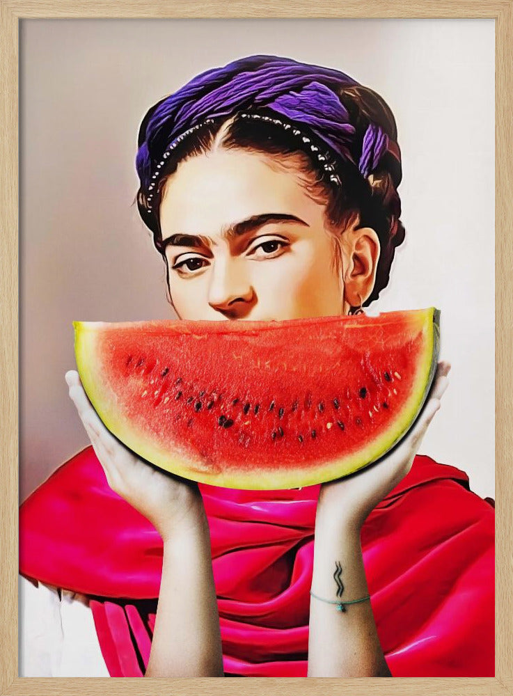Watermeloen Frida | Poster