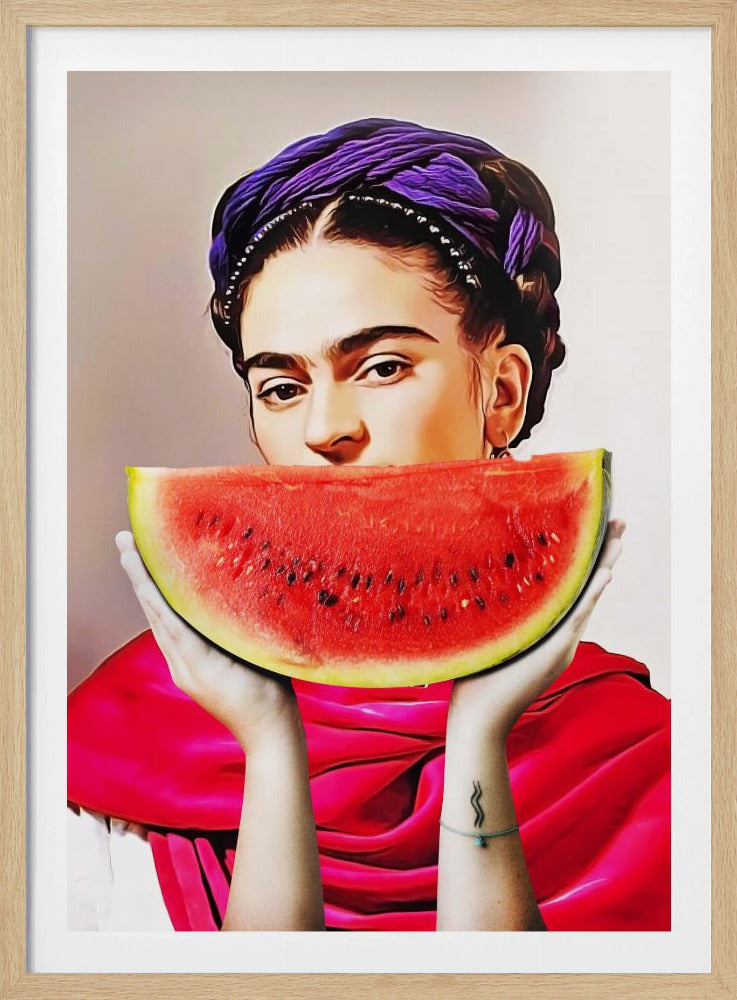 Watermeloen Frida | Poster