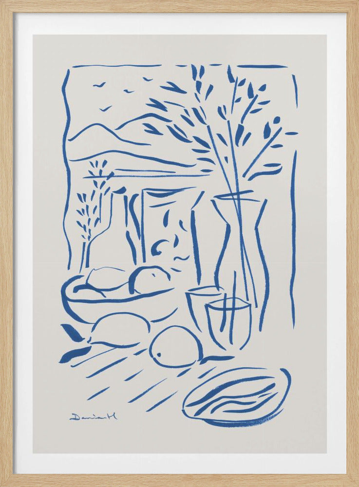 Medataranisch uitzicht | Poster