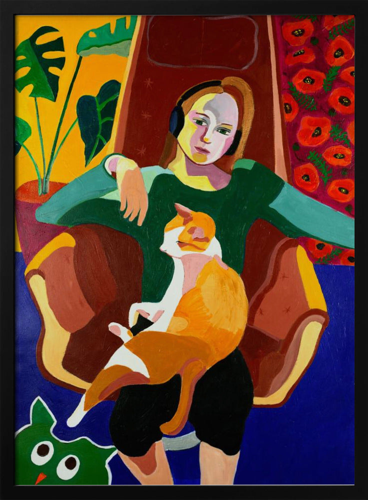 The Girl And The Cat | Poster