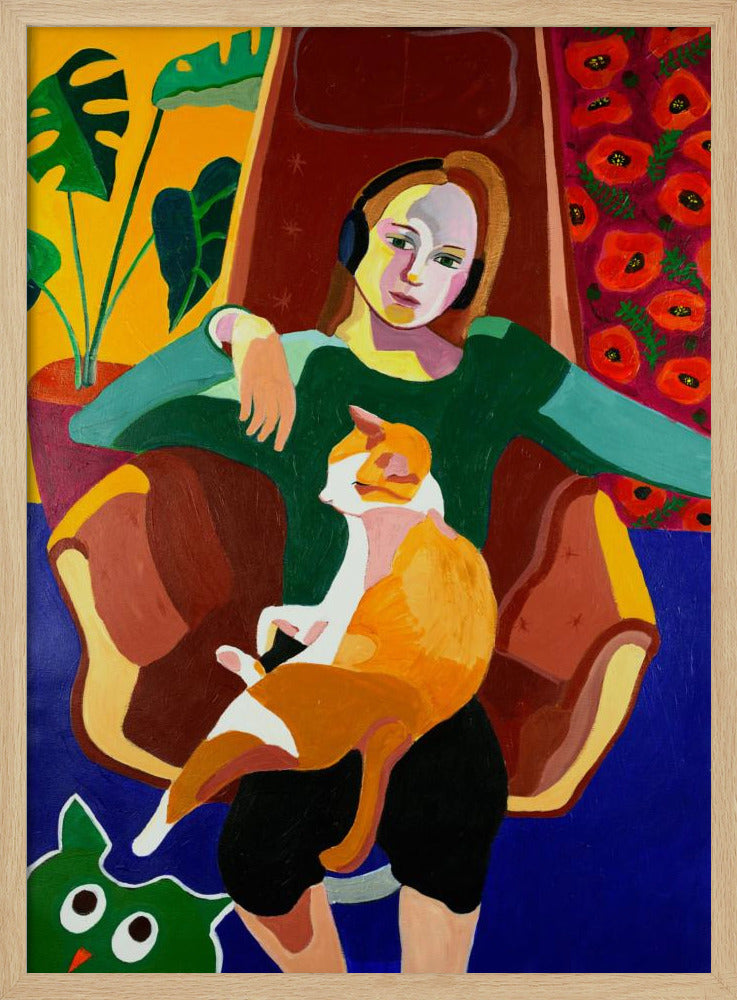 The Girl And The Cat | Poster
