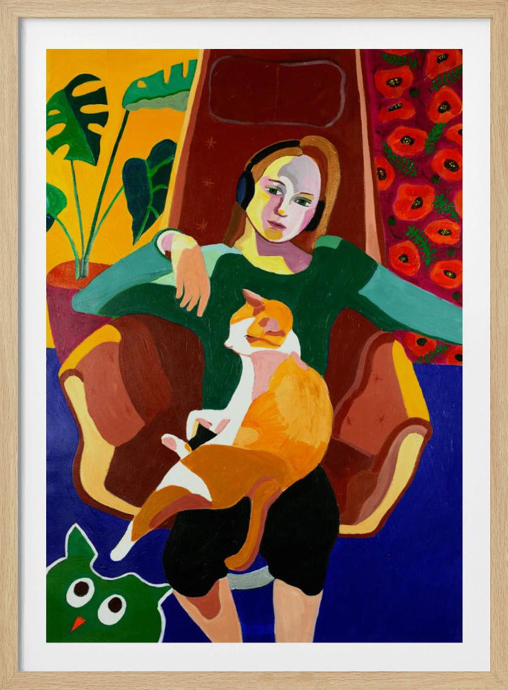 The Girl And The Cat | Poster
