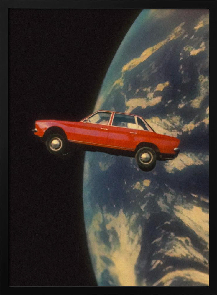 Vliegende ruimteauto | Poster
