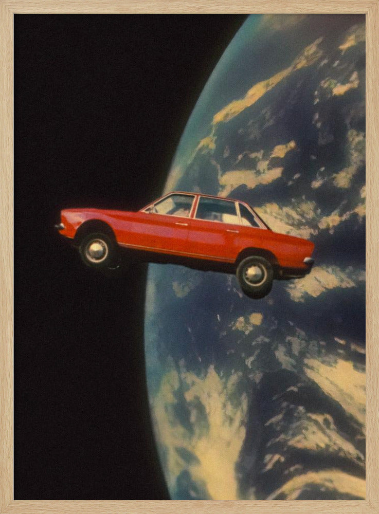 Vliegende ruimteauto | Poster