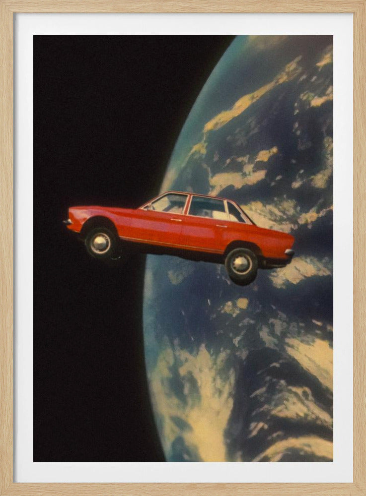 Vliegende ruimteauto | Poster