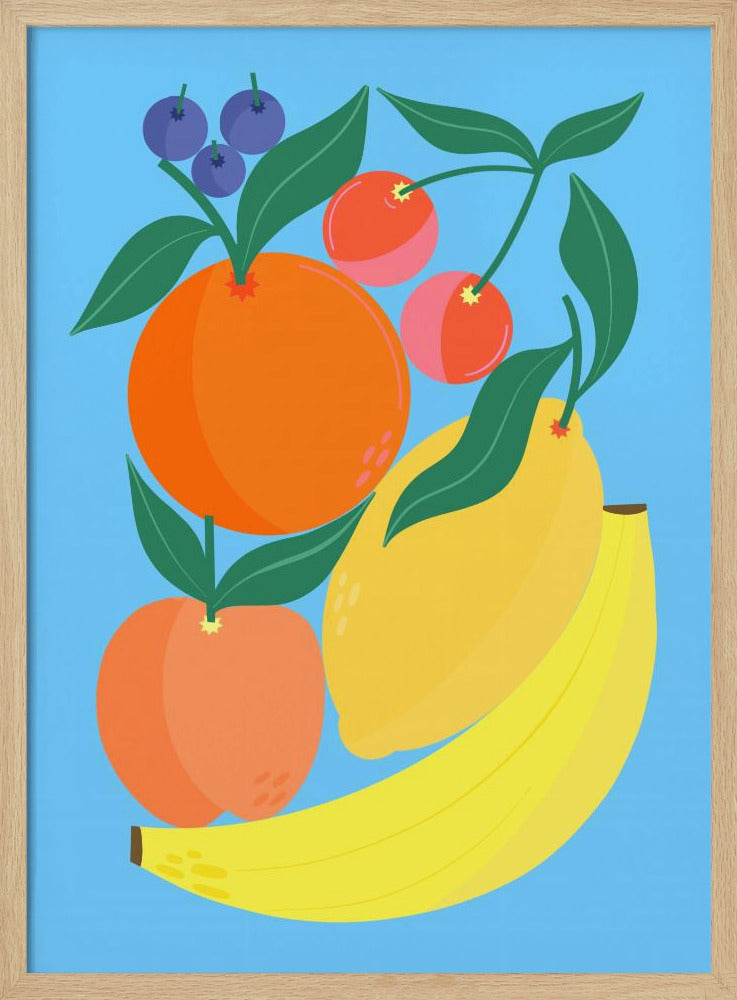 Gestapeld fruit | Poster