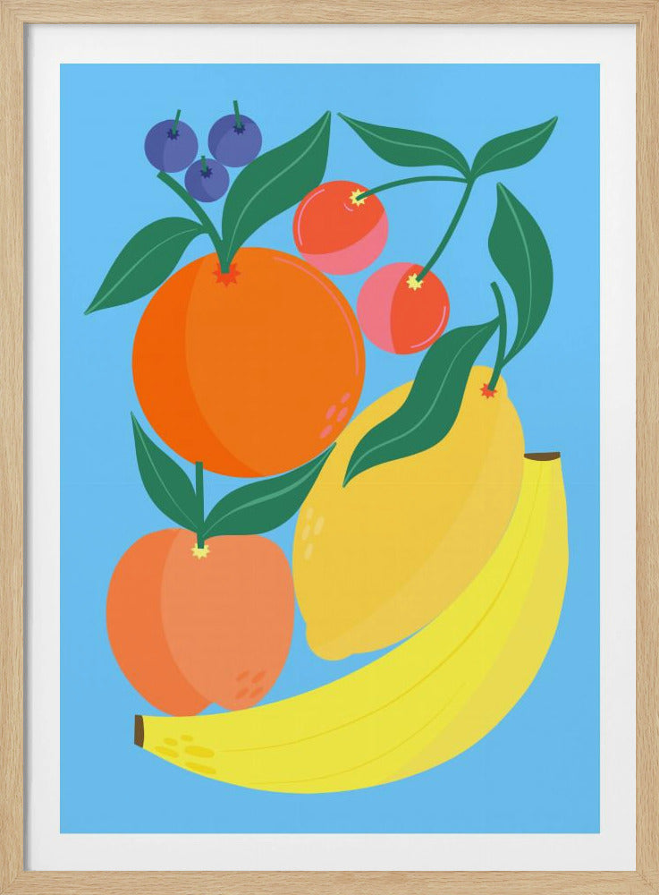 Gestapeld fruit | Poster