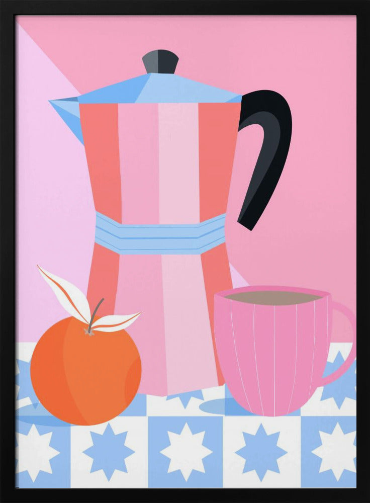 Stilleven met mokkapot | Poster