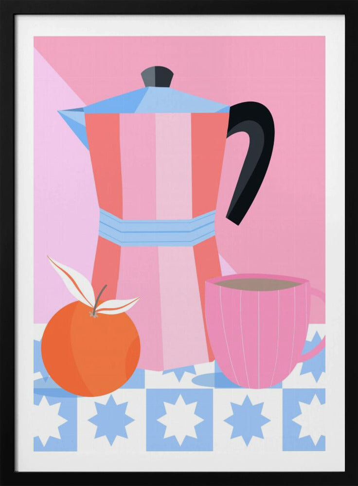 Stilleven met mokkapot | Poster