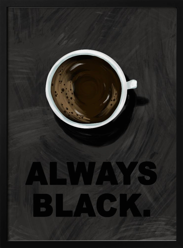 Zwarte koffie | Poster