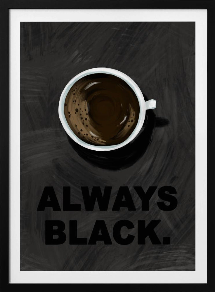Zwarte koffie | Poster