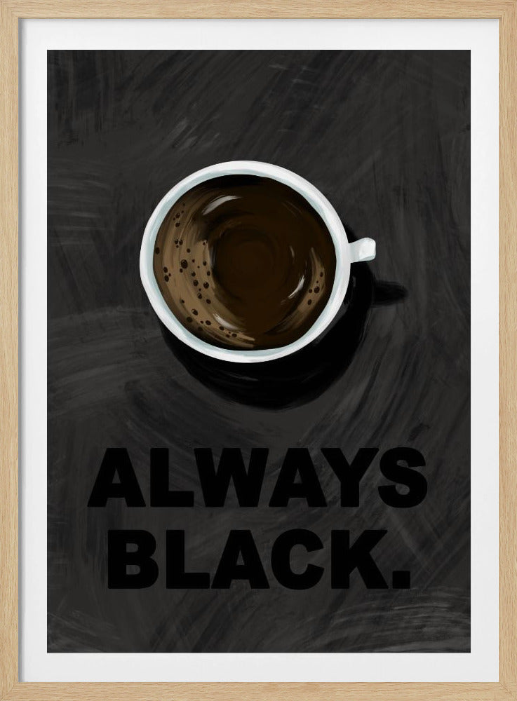 Zwarte koffie | Poster