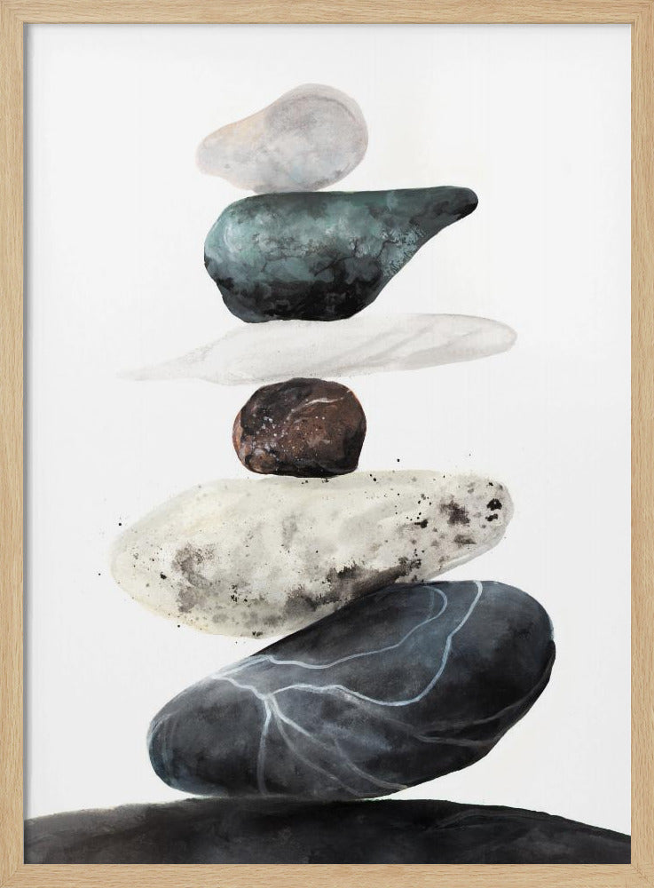 Stenen van het strand | Poster