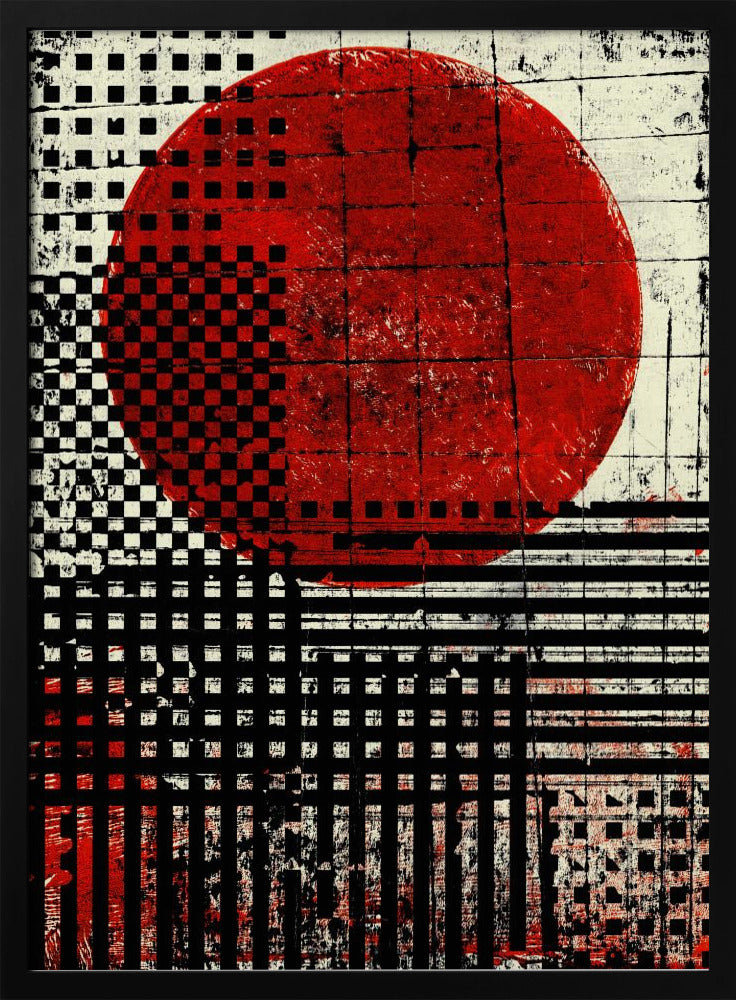 Zwart-witte geometrische patronen | Poster