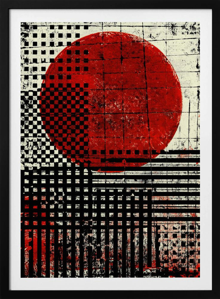 Zwart-witte geometrische patronen | Poster