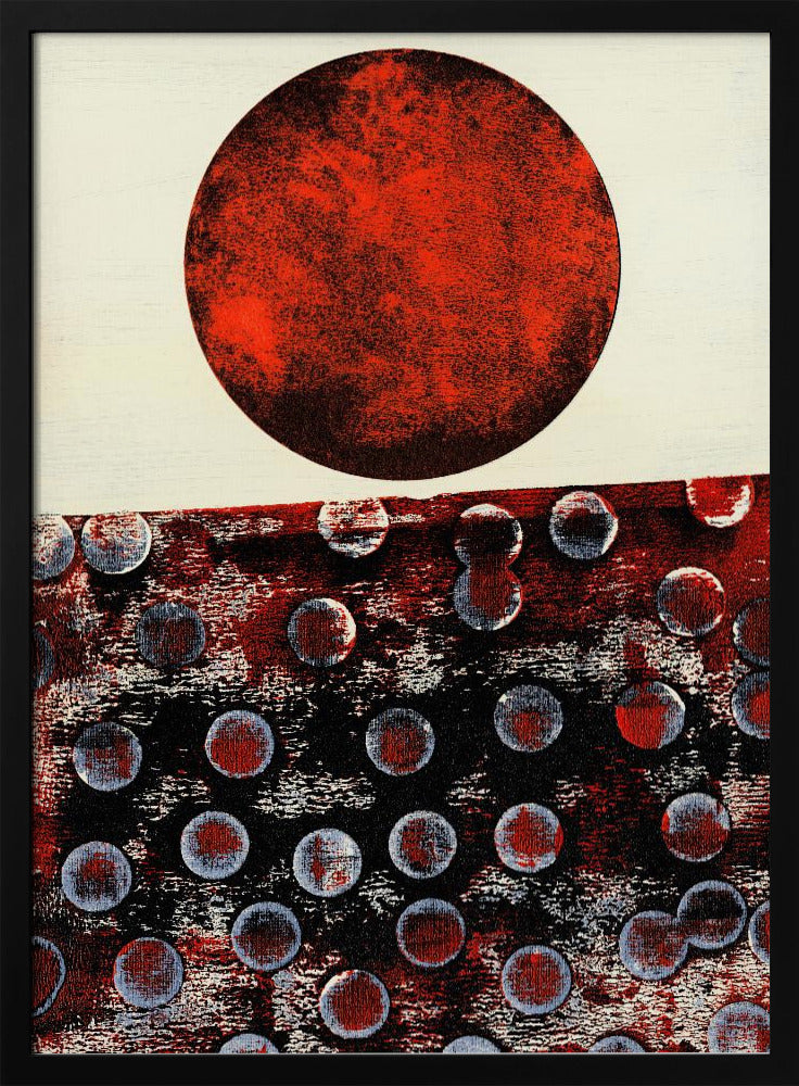 Abstract kunstwerk met geometrische compositie | Poster