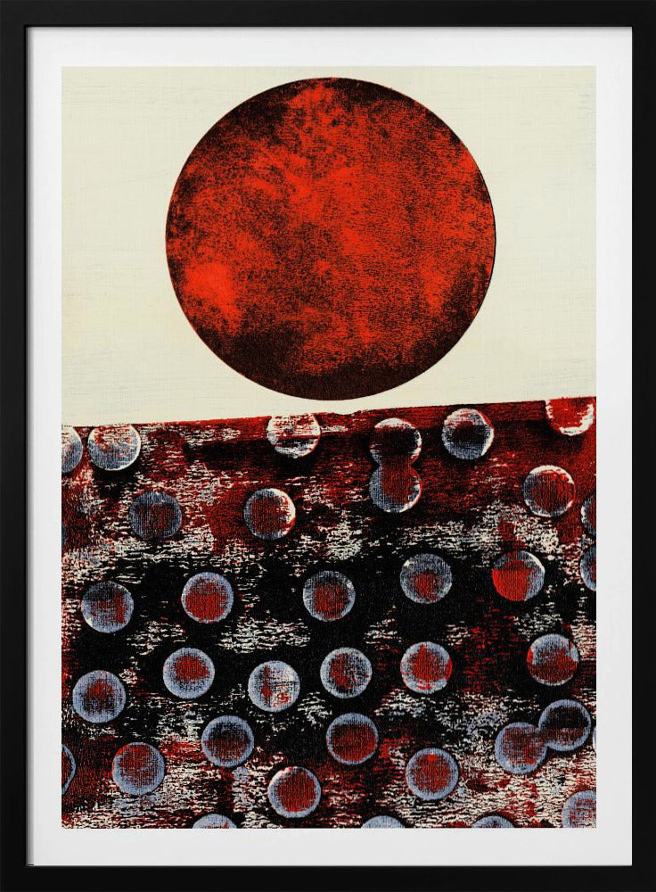 Abstract kunstwerk met geometrische compositie | Poster