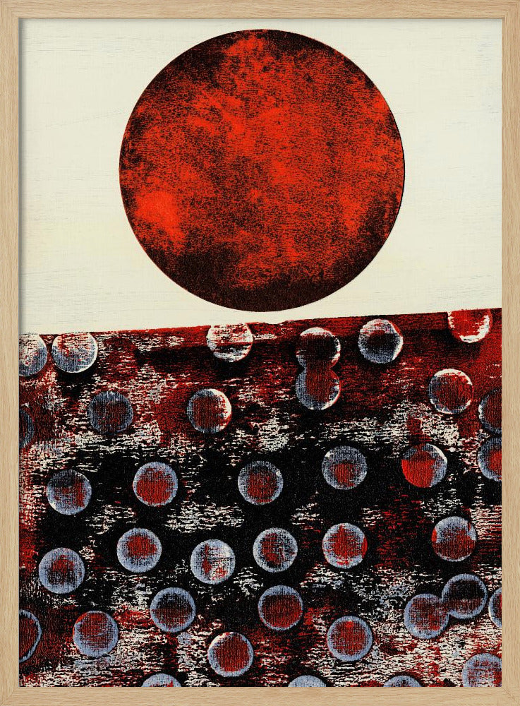 Abstract kunstwerk met geometrische compositie | Poster