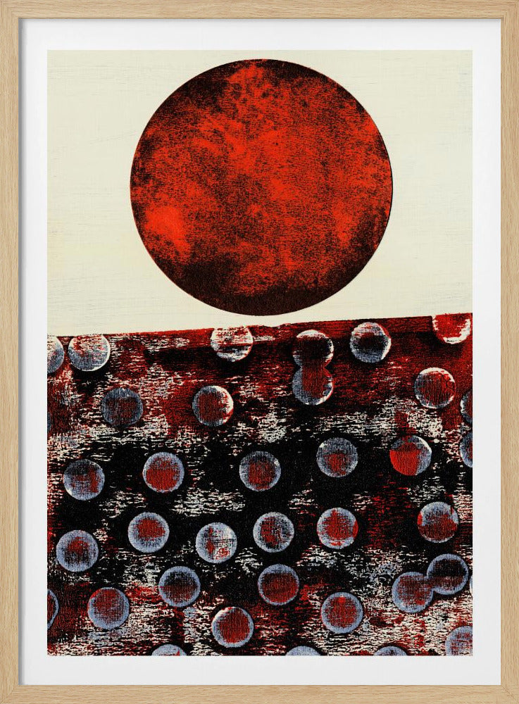 Abstract kunstwerk met geometrische compositie | Poster