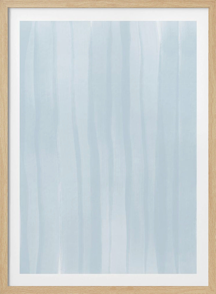 Blauwe lijnen op een bleke achtergrond | Poster