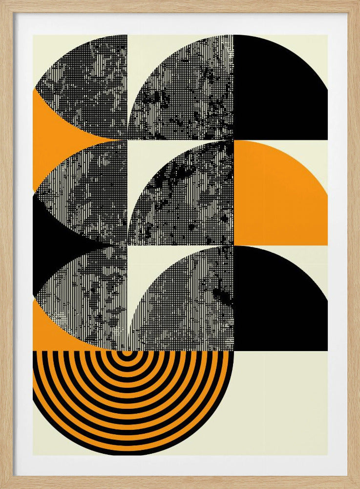 Geometrische abstractiedynamiek | Poster