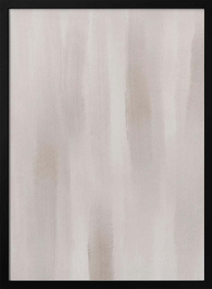 Beige penseelstreken op een gedempte achtergrond | Poster