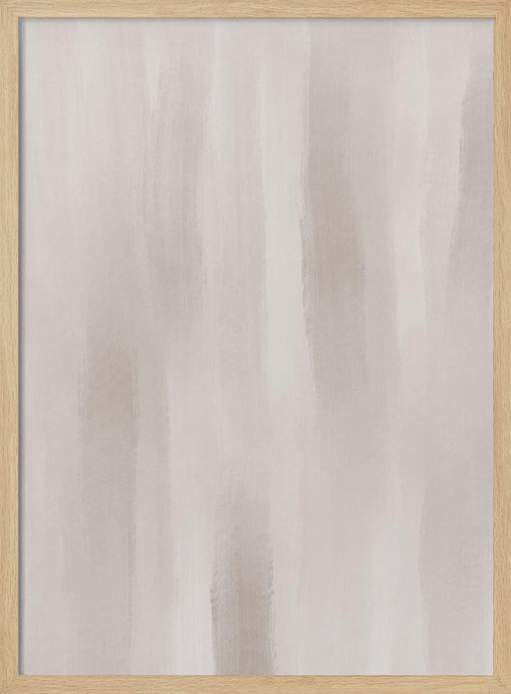 Beige penseelstreken op een gedempte achtergrond | Poster