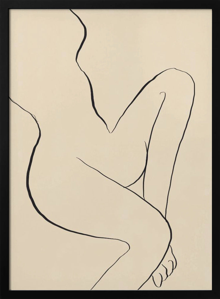 Elegante minimalistische lijntekening | Poster