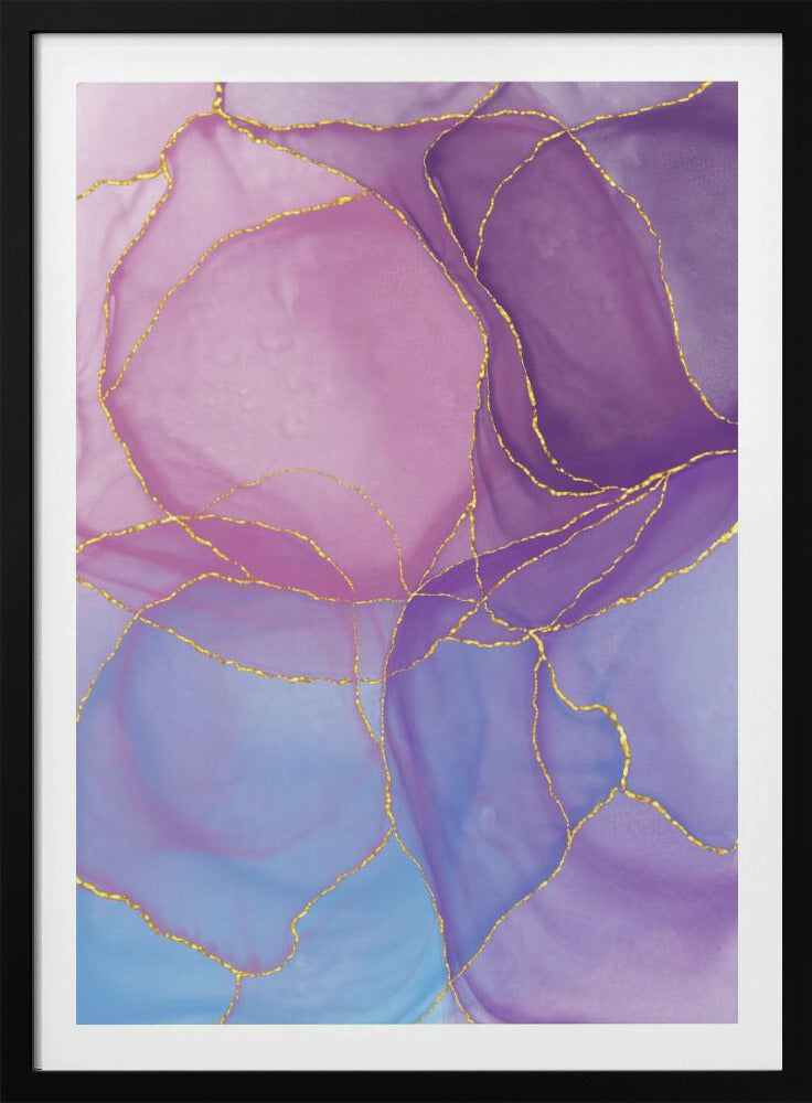 Abstract Pastel &amp; Gold | Poster