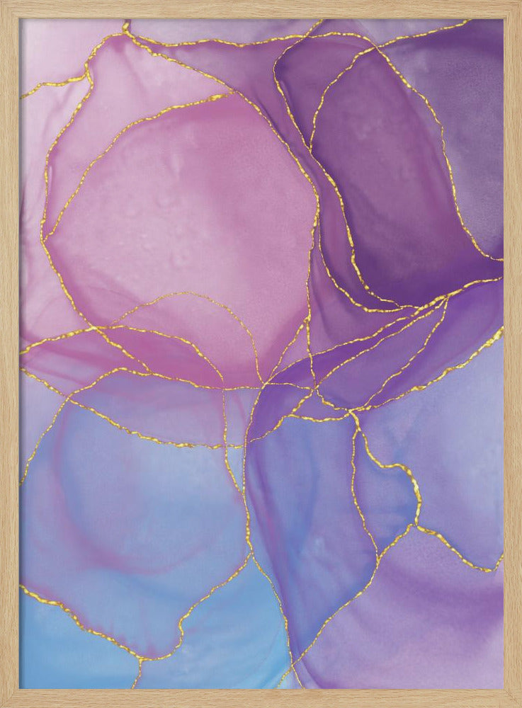 Abstract Pastel &amp; Gold | Poster