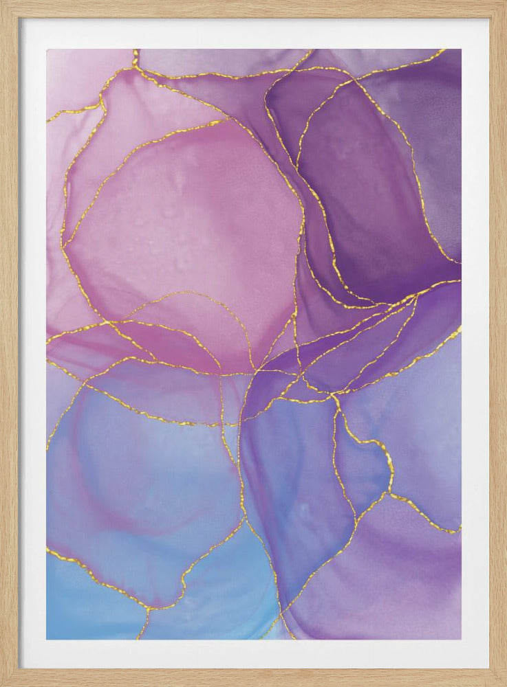 Abstract Pastel &amp; Gold | Poster
