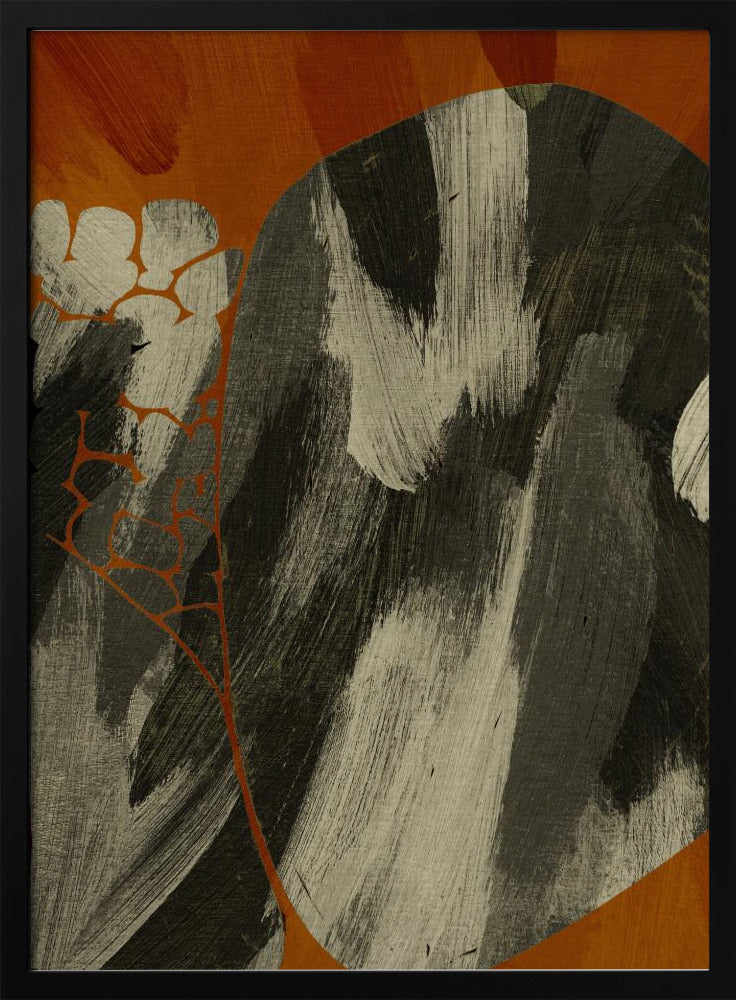 Aardse abstracte stroom | Poster