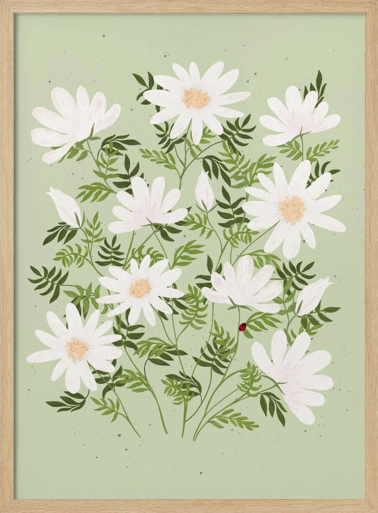 Lieveheersbeestjesbloemen | Poster