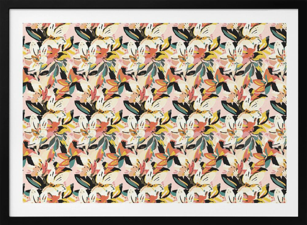 Bloemenfusie Geluk | Poster
